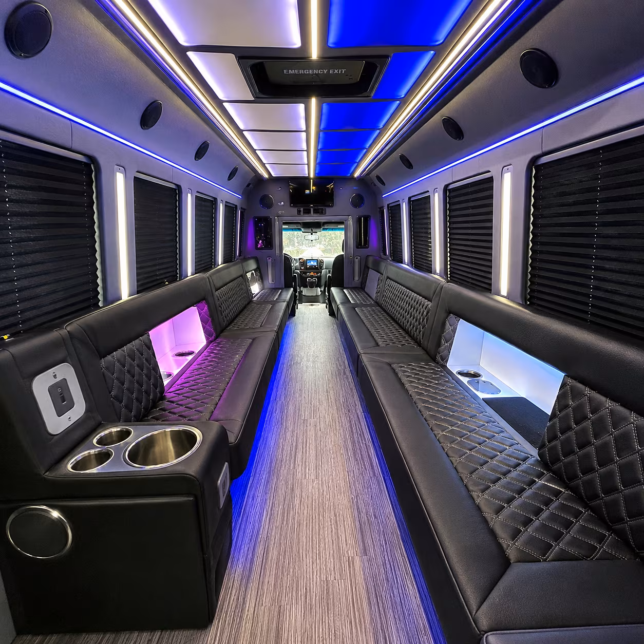 mission wedding party bus rental