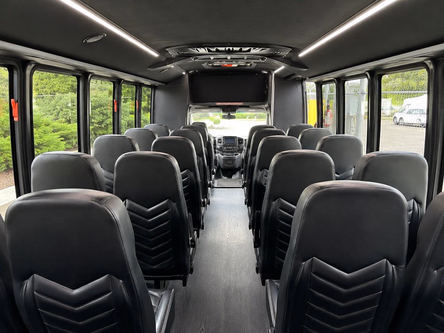 weslaco government military charter bus services