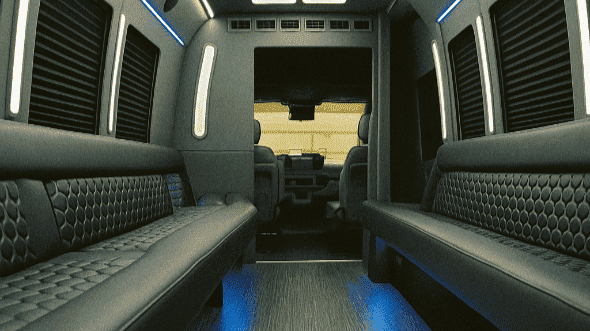 25 Passenger Party Bus Interior